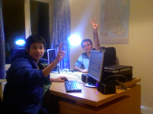 Haoming y alfonsogu en las nuevas oficinas de Limerick