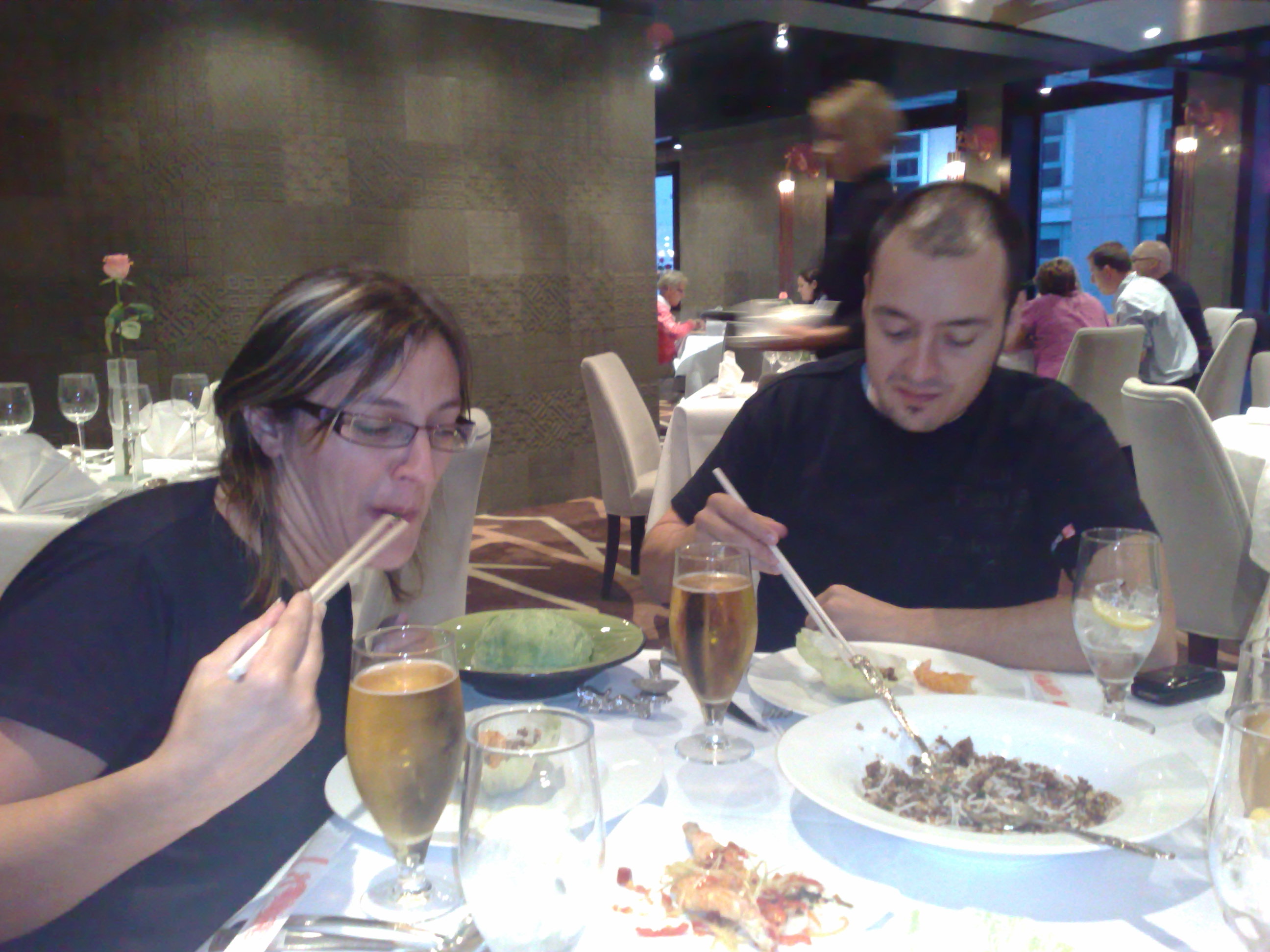 Cena en el chino