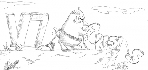 Dibujo de Norman sobre la V7 frente a la crisis