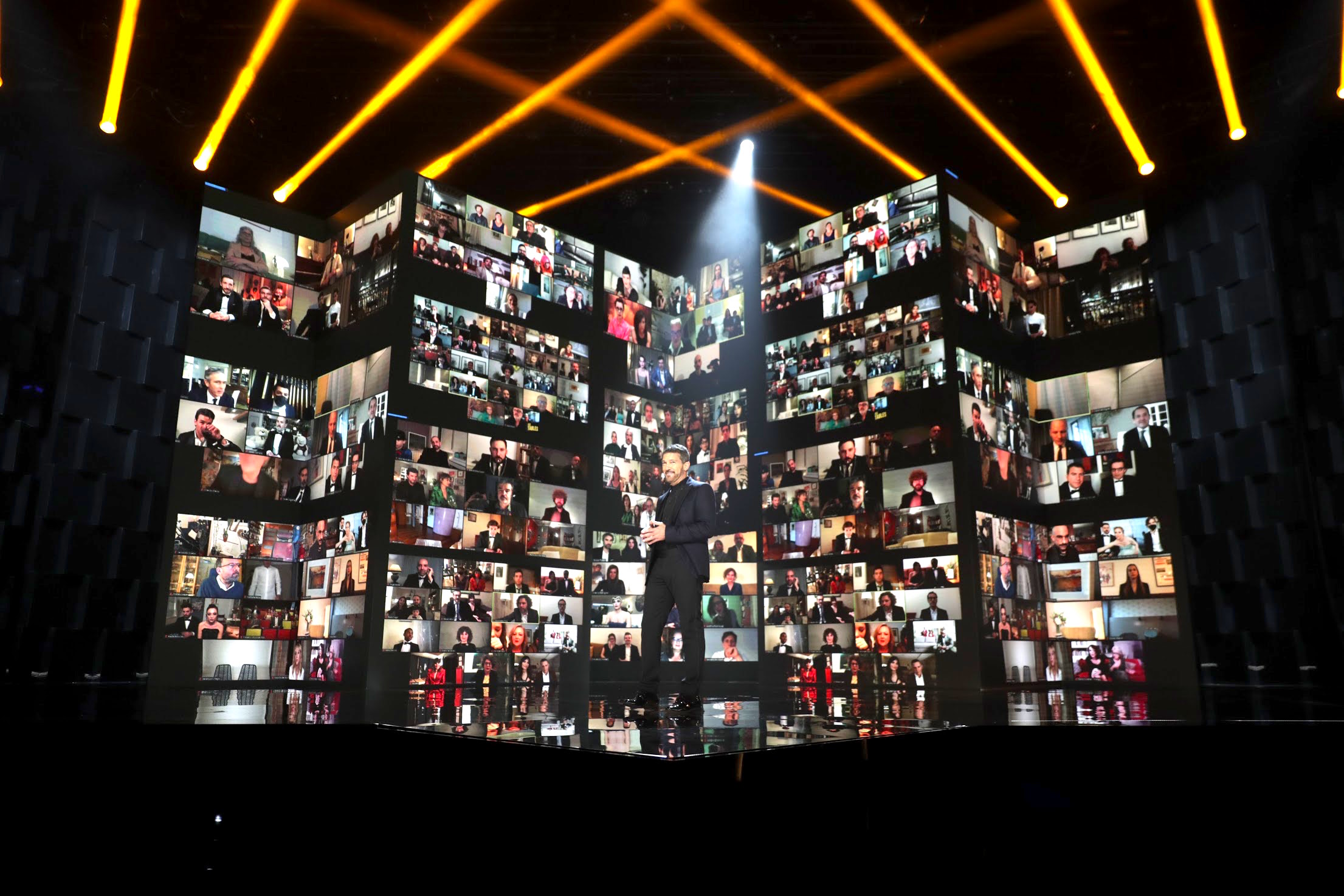 Premios Goya 2021 en pantalla dividida